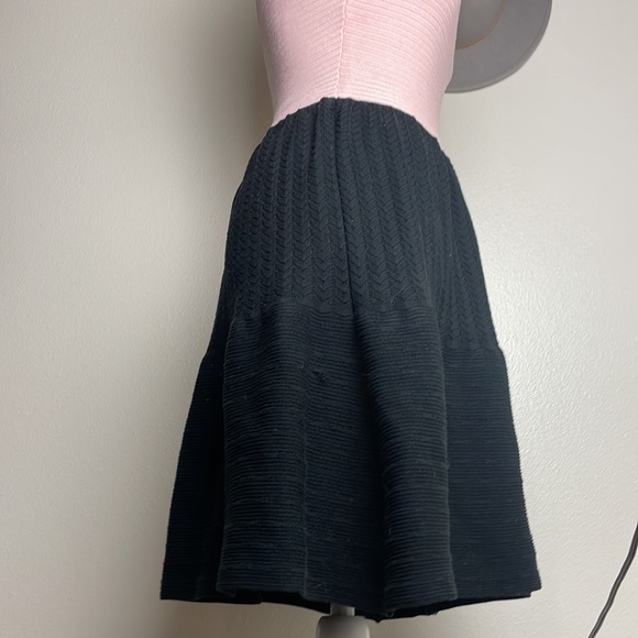 Victoria Secret Pink + Black Textured Knit Tank Fit Flare Medium Dress - Picture 9 of 10